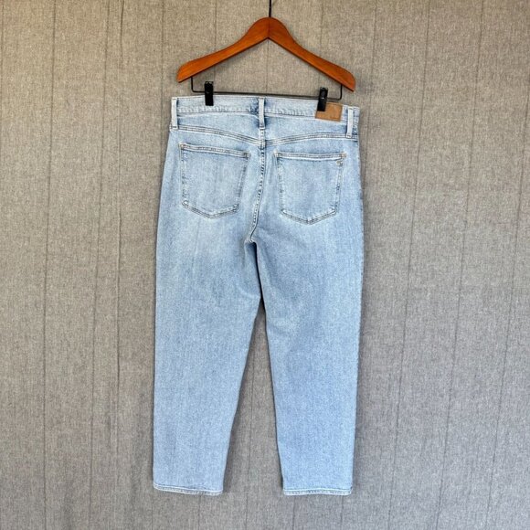 Madewell The Perfect Vintage Straight Jeans Exposed Button Fly: Sedalia Wash - Picture 7 of 15